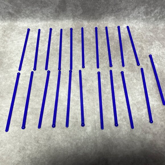 Colorful Plastic Stir Sticks Red Yellow & Blue 6" Long Bulk Set For Parties - Picture 4 of 5